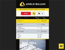 Tablet Screenshot of ainsliebullion.com.au